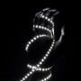 Ruban LED 12V 120LED/m blanc neutre IP20 allumé