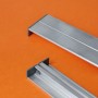 Profilé aluminium spécial éclairage indirect de 1m complet