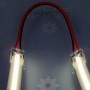 Ruban LED COB allumé avec le raccord souple