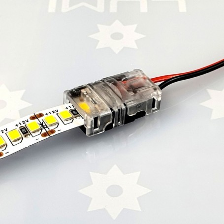 Branchement du ruban LED sur le raccord rapide étanche