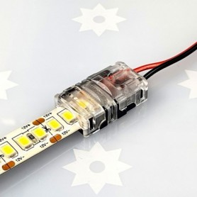 Branchement du ruban LED sur le raccord rapide étanche 10mm