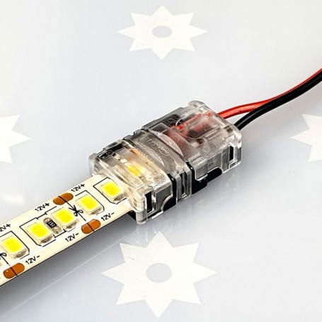 Branchement du ruban LED sur le raccord rapide étanche 10mm