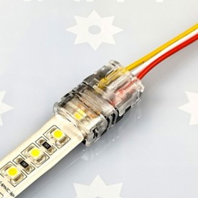 Branchement du ruban LED sur le raccord CCT rapide étanche