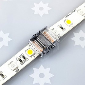 Branchement du ruban LED sur le raccord RGBW rapide étanche