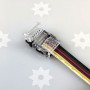 Branchement des fils sur le raccord RGB+CCT rapide étanche