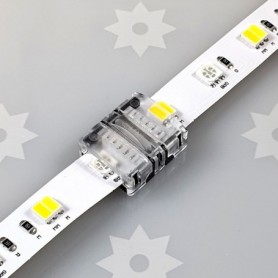 Branchement du ruban LED sur le raccord RGB+CCT rapide étanche