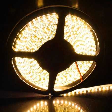 Bande 120 leds au mètre blanc chaud