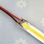 Raccordement du premier ruban LED COB sur le raccord souple