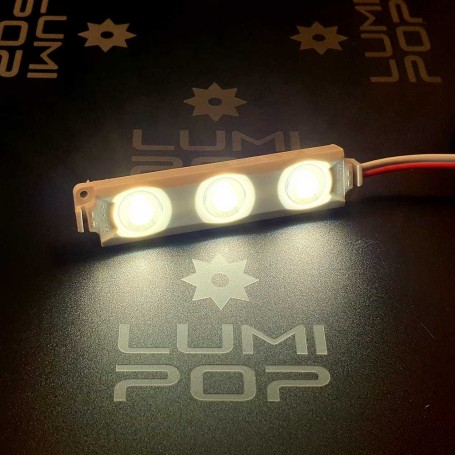 Module 3 LED de 0,72W blanc chaud 3000K étanche 12V vendu à l'unité