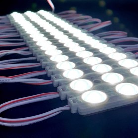 Chainette de 20 modules 3 LED de 0,72W blanc froid 6500K étanche 12V