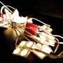 Chainette de 20 modules 4 LED de 2,4W blanc chaud 3000K étanche 12V