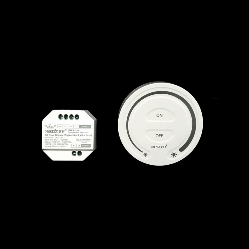 Kit variateur LED Triac 220V avec panneau rond tactile