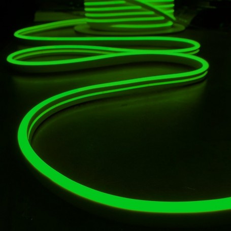 Néon LED Silicone 24V vert