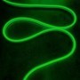 Néon LED flexible 24V vert allumé