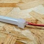 Connecteur d'alimentation en place sur le néon LED