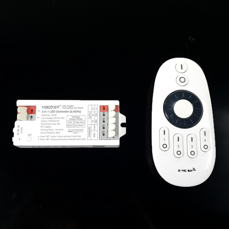 Kit contrôleur LED Variateur multizone 12/24V Mi-Light (MiBOXER)