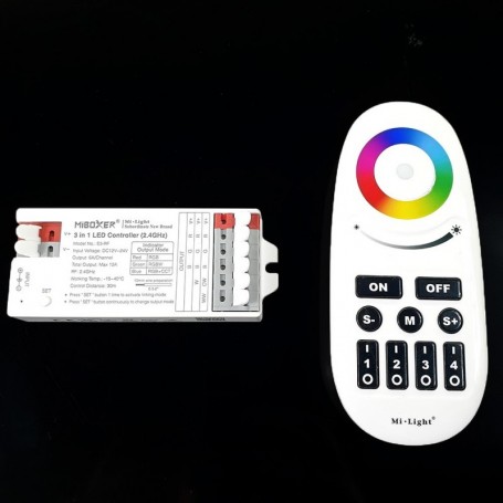 Kit contrôleur LED RGB multizone avec télécommande