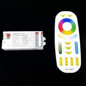 Kit contrôleur LED RGBW multizone avec télécommande