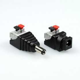 Kit connecteur rapide jack à clipser male et femelle