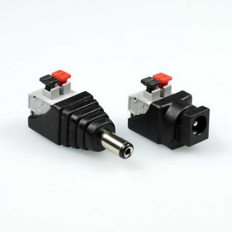 Kit connecteur rapide jack à clipser male et femelle