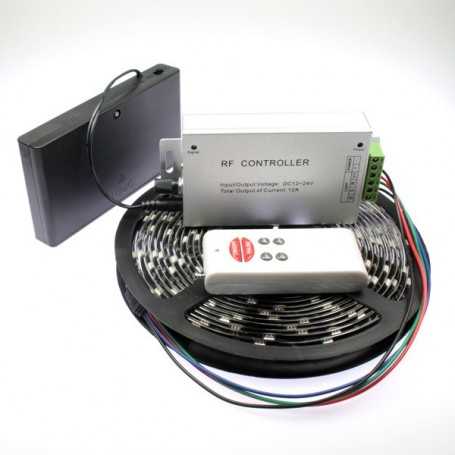 Kit ruban led RGB à piles avec capteur de son