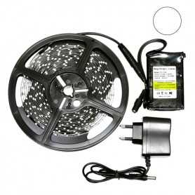 Kit bande led flexible blanc avec batterie rechargeable
