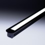 Profilé deep aluminium anodisé noir de 1 mètre pour éclairage led