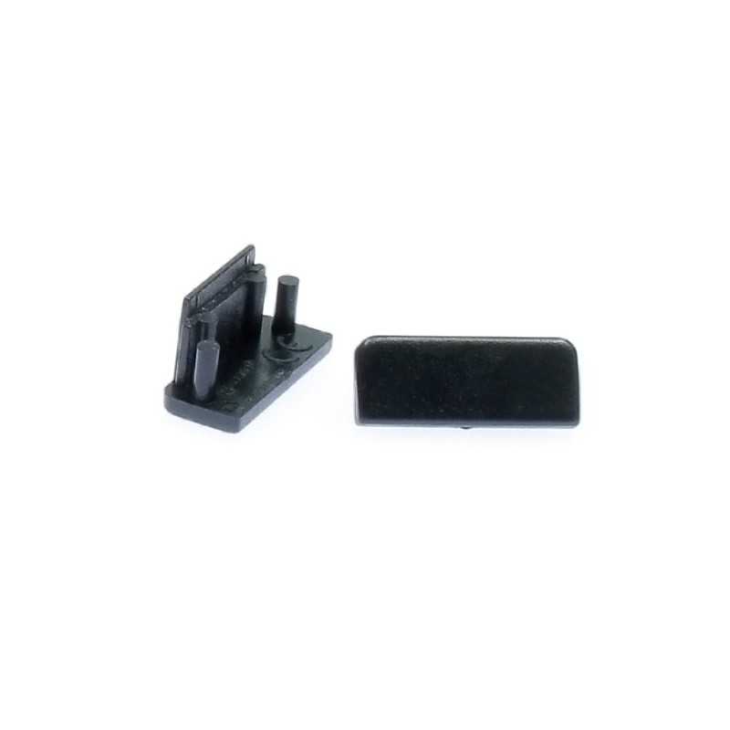 Bouchons de terminaison NOIRS pour profilé LED SURFACE L (x2)
