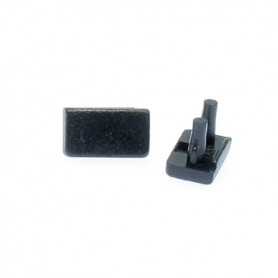 Capsules noires de terminaison pour profilé slim