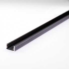 Profilé slim en aluminium anodisé noir pour bande led au détail