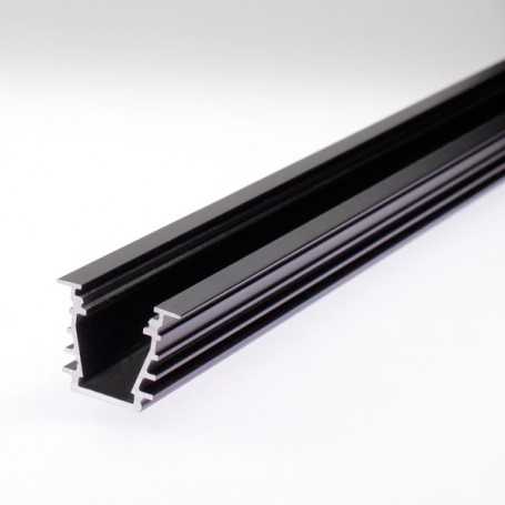 Profilé deep aluminium noir au détail spécial éclairage led