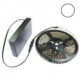 Kit Led flexible blanc avec boîtier piles