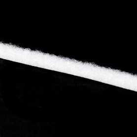 Bande Velcro blanche partie velours de 8mm de large pour bande led unicolore