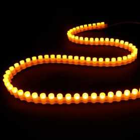 Bande led silicone 96leds/m orange de 1m - Etanche IP65