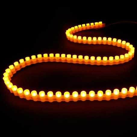 Bande led silicone 96leds/m orange de 1m - Etanche IP65