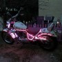 Kit bande LED blanc chaud 60LED/m étanche 5m 12V tuning moto