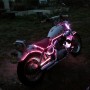 Kit bande LED orange 60LED/m étanche 5m 12V tuning moto