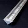 KIT profilé LED aluminium TRIO encastrable de 1m avec diffuseur transparent