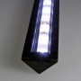 KIT profilé LED aluminium TRIO encastrable NOIR de 1m avec diffuseur transparent