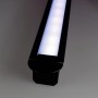 KIT profilé LED aluminium DEEP NOIR de 1m avec diffuseur givré