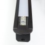 KIT profilé LED aluminium DEEP NOIR de 1m avec diffuseur givré