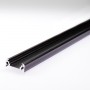 KIT profilé LED aluminium SURFACE L NOIR de 1m avec diffuseur givré
