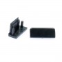 KIT profilé LED aluminium SURFACE L NOIR de 1m avec diffuseur givré
