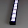 KIT profilé LED aluminium SLIM NOIR de 1m avec diffuseur transparent