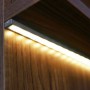 KIT profilé LED aluminium SLIM NOIR de 1m avec diffuseur transparent