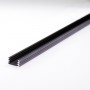 KIT profilé LED aluminium SLIM NOIR de 1m avec diffuseur transparent