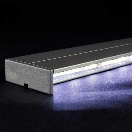 KIT profilé LED aluminium BACK de 1m avec diffuseur transparent