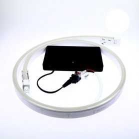 Néon LED flexible 3m blanc avec boîtier piles
