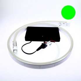 Néon LED flexible 5m vert avec boîtier piles