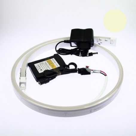 Néon LED flexible 3m blanc chaud avec batterie 4200 mAh